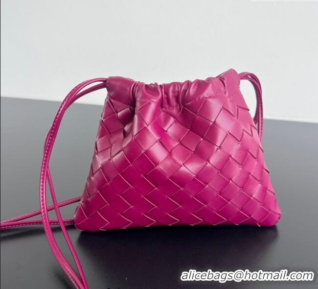 Luxury Cheap Bottega Veneta Small Dustbag in Intrecciato Leather 816987 Cinnabar Red 2025