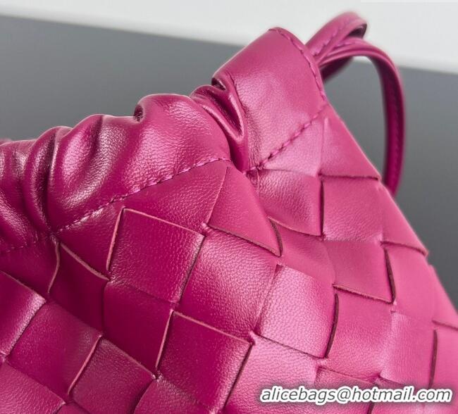 Luxury Cheap Bottega Veneta Small Dustbag in Intrecciato Leather 816987 Cinnabar Red 2025