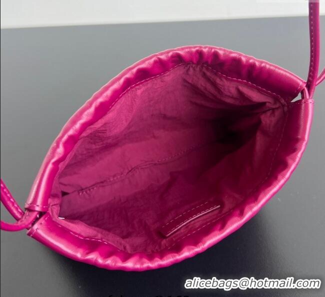 Luxury Cheap Bottega Veneta Small Dustbag in Intrecciato Leather 816987 Cinnabar Red 2025