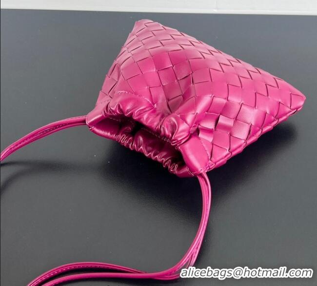 Luxury Cheap Bottega Veneta Small Dustbag in Intrecciato Leather 816987 Cinnabar Red 2025