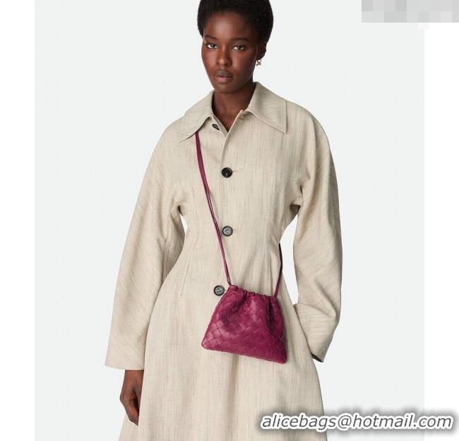 Luxury Cheap Bottega Veneta Small Dustbag in Intrecciato Leather 816987 Cinnabar Red 2025