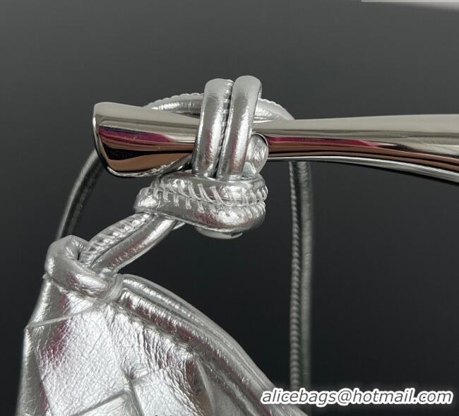 Buy Fashionable Bottega Veneta Mini Sardine Bag in Intrecciato Leather 744267 Silver/Green 2025