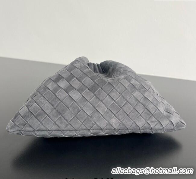 Super Quality Bottega Veneta Medium Dustbag in Intrecciato Suede 796728 Graphite Grey 2025