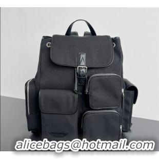 Famous Brand Bottega Veneta Mens Crossroad Multipocket Backpack Bag in Nylon 837377 Black 2025