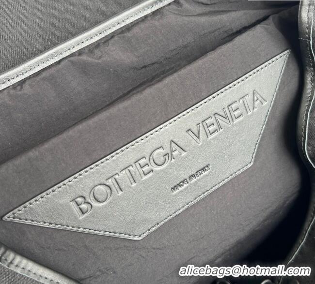 Famous Brand Bottega Veneta Mens Crossroad Multipocket Backpack Bag in Nylon 837377 Black 2025