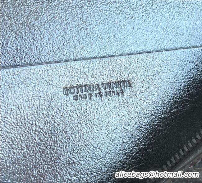 Luxury Cheap Bottega Veneta Bang Bang Vanity Case in Intrecciato Leather 789109 Silver/Gold 2025