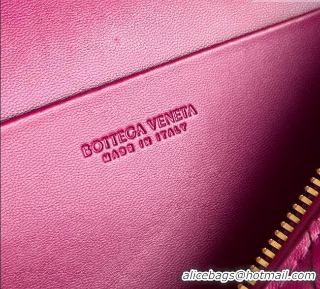 Luxury Cheap Bottega Veneta Bang Bang Vanity Case in Intrecciato Leather 789109 Cinnabar Red 2025