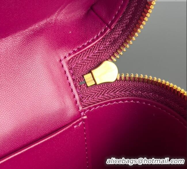 Luxury Cheap Bottega Veneta Bang Bang Vanity Case in Intrecciato Leather 789109 Cinnabar Red 2025