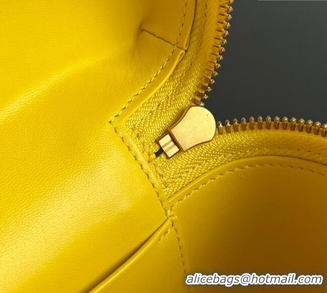 Good Looking Bottega Veneta Bang Bang Vanity Case in Intrecciato Leather 789109 Sulfur Yellow 2025
