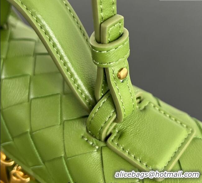 Promotional Bottega Veneta Bang Bang Vanity Case in Intrecciato Leather 789109 Matcha Green 2025
