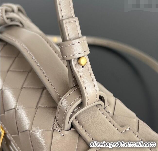 Luxury Cheap Bottega Veneta Bang Bang Vanity Case in Intrecciato Leather 789109 Pinecone Brown 2025