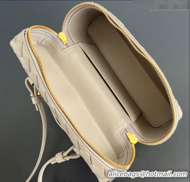 Luxury Cheap Bottega Veneta Bang Bang Vanity Case in Intrecciato Leather 789109 Pinecone Brown 2025