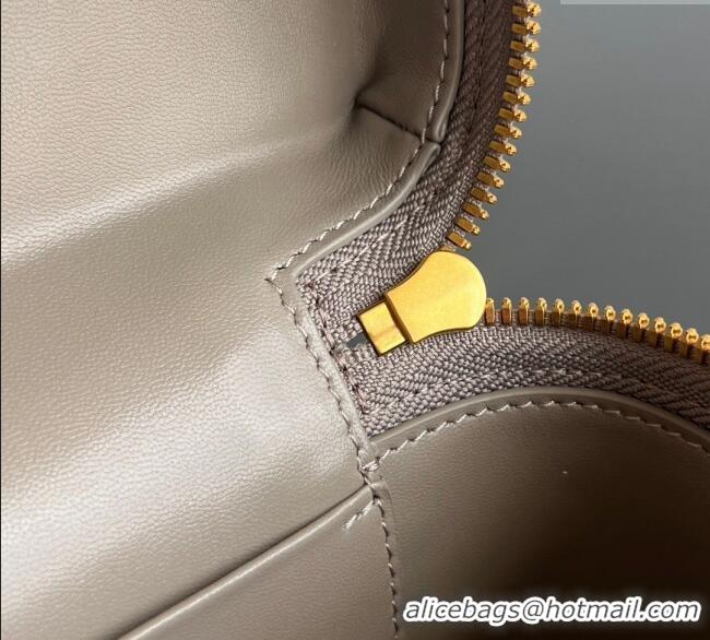 Luxury Cheap Bottega Veneta Bang Bang Vanity Case in Intrecciato Leather 789109 Pinecone Brown 2025