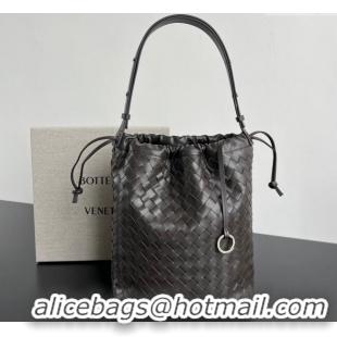 Best Price Bottega Veneta Mens Intrecciato Leather Biblioteca Bucket Bag 836020 Cypress Green 2025