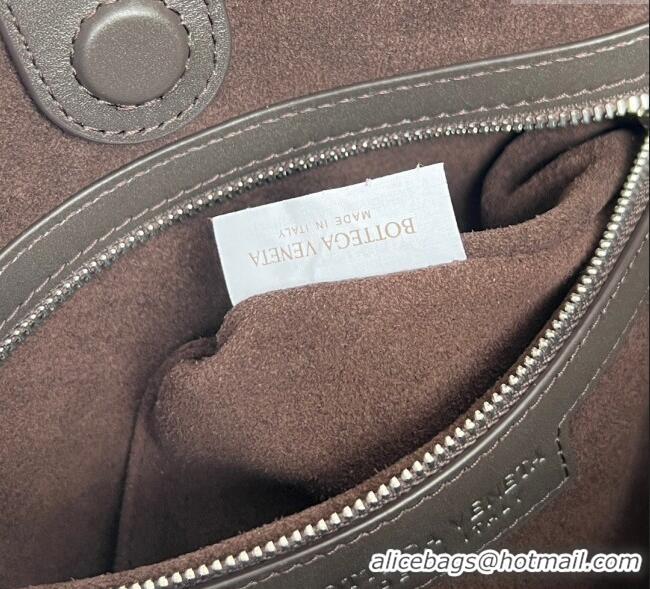 Best Price Bottega Veneta Mens Intrecciato Leather Biblioteca Bucket Bag 836020 Cypress Green 2025