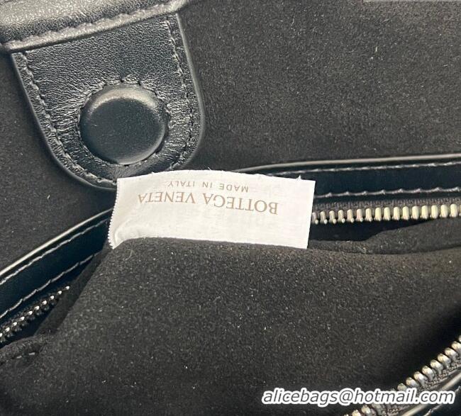 Well Crafted Bottega Veneta Men's Intrecciato Leather Biblioteca Bucket Bag 836020 Black 2025