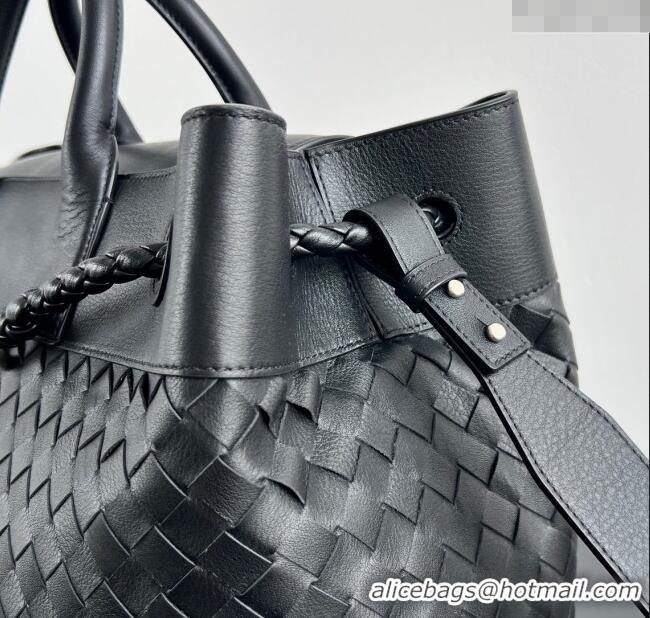 Best Price Bottega Veneta Mens Intrecciato Leather Andiamo Voyager Tote Bag 827066 Black 2025