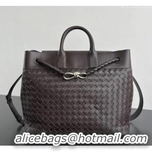 Best Price Bottega Veneta Mens Intrecciato Leather Andiamo Voyager Tote Bag 827066 Fondant Brown 2025