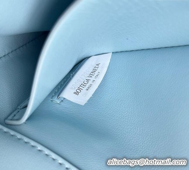 Best Product Bottega Veneta Knot Lock Cross-body Bag in Intrecciato Leather 817191 Sky Blue 2025