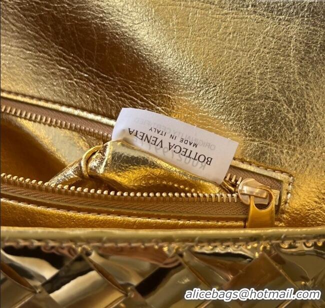 Best Product Bottega Veneta Long Clutch Bag Andiamo in Glazed Leather 741511 Gold 2025