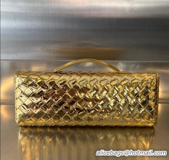 Best Product Bottega Veneta Long Clutch Bag Andiamo in Glazed Leather 741511 Gold 2025