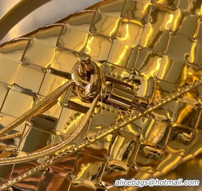 Best Product Bottega Veneta Long Clutch Bag Andiamo in Glazed Leather 741511 Gold 2025