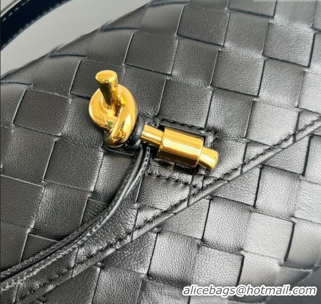 Buy Fashionable Bottega Veneta Long Clutch Bag Andiamo in Intrecciato Leather 741511 Black 2025