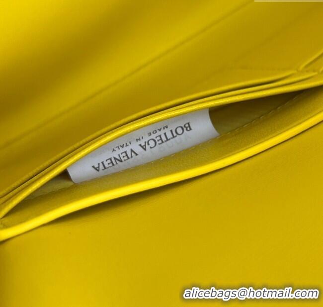 Well Crafted Bottega Veneta Long Clutch Bag Andiamo in Intrecciato Leather 741511 Yellow 2025