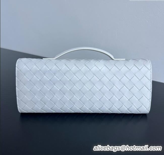 Best Price Bottega Veneta Long Clutch Bag Andiamo in Intrecciato Leather 741511 Sea Salt 2025