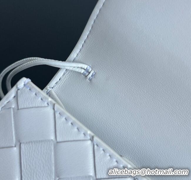 Best Price Bottega Veneta Long Clutch Bag Andiamo in Intrecciato Leather 741511 Sea Salt 2025