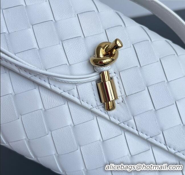 Best Price Bottega Veneta Long Clutch Bag Andiamo in Intrecciato Leather 741511 Sea Salt 2025