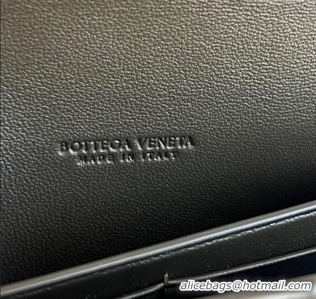 Luxury Cheap Bottega Veneta Long Clutch Bag Andiamo in Intrecciato Leather 741511 Dark Khaki 2025