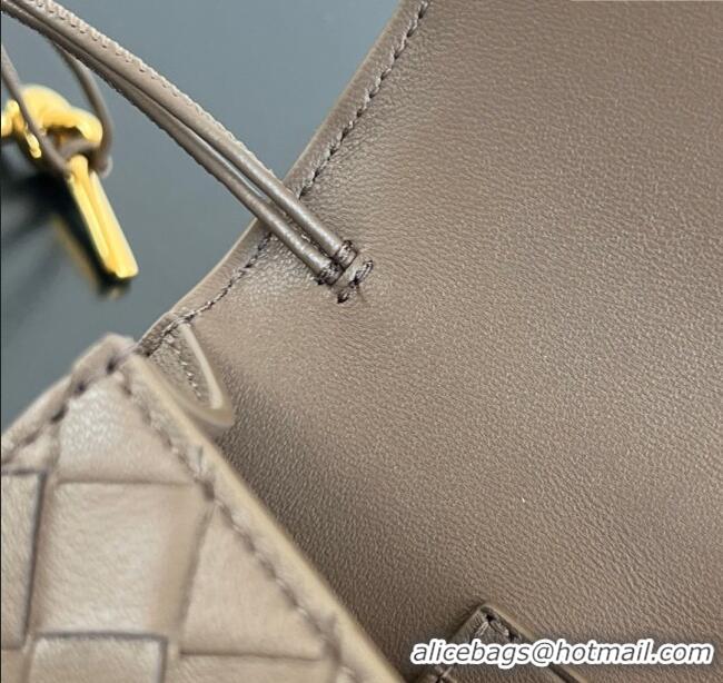 Trendy Design Bottega Veneta Long Clutch Bag Andiamo in Intrecciato Leather 741511 Pinenut Brown 2025