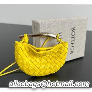 Good Product Bottega Veneta Miniature Sardine Bag in Intrecciato Leather 836834 Sulfur Yellow 2025