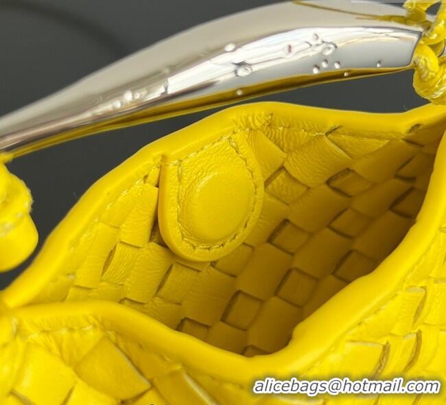 Good Product Bottega Veneta Miniature Sardine Bag in Intrecciato Leather 836834 Sulfur Yellow 2025