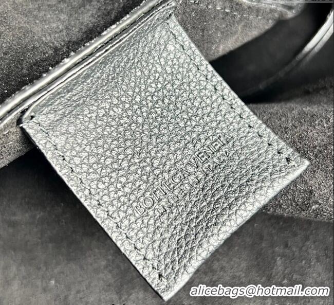 Free Shipping Bottega Veneta Large Campana Shoulder Bag in Grained Leather 844251 Black 2025