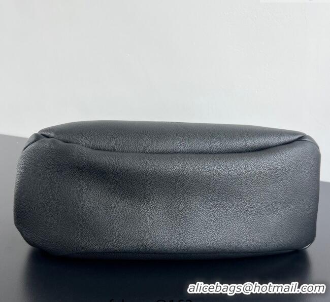 Free Shipping Bottega Veneta Large Campana Shoulder Bag in Grained Leather 844251 Black 2025