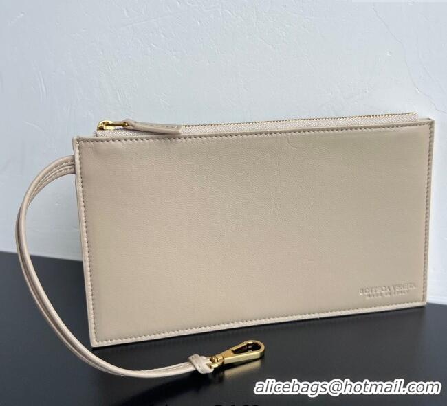 Luxury Cheap Bottega Veneta Large Parachute Shoulder Bag in Intrecciato Leather 796571 Ecru Beige 2025