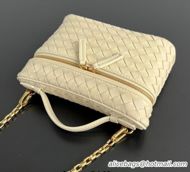 Spot Bulk Bottega Veneta Small Soft Vanity Bag in Intrecciato Leather 843800 Sea Sault 2025