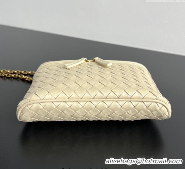 Spot Bulk Bottega Veneta Small Soft Vanity Bag in Intrecciato Leather 843800 Sea Sault 2025