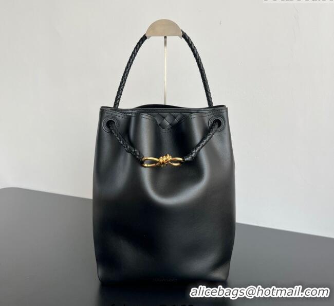 Inexpensive Bottega Veneta Andiamo Bucket Bag in Calf Leather 844169 Black 2025