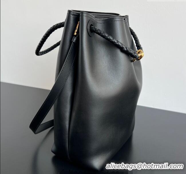 Inexpensive Bottega Veneta Andiamo Bucket Bag in Calf Leather 844169 Black 2025