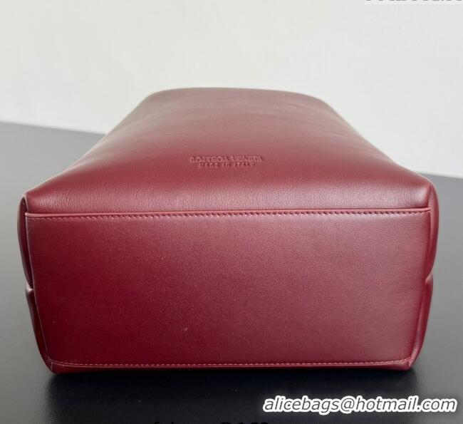 Best Price Bottega Veneta Andiamo Bucket Bag in Calf Leather 844169 Barolo Red 2025