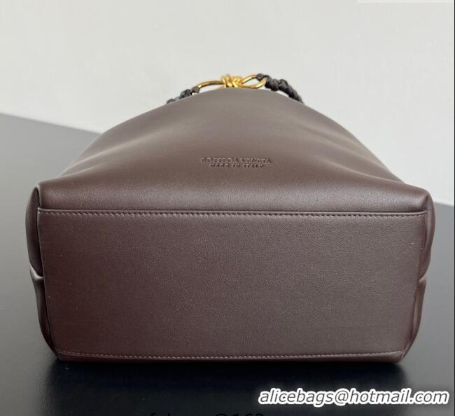 Original Cheap Bottega Veneta Andiamo Bucket Bag in Calf Leather 844169 Fondant Brown 2025