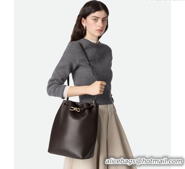 Original Cheap Bottega Veneta Andiamo Bucket Bag in Calf Leather 844169 Fondant Brown 2025