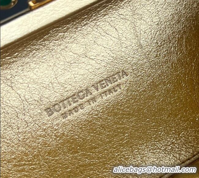 Spot Bulk Bottega Veneta Knot Bag in Intrecciato Leather with Flower Clasp 826183 Gold 2025