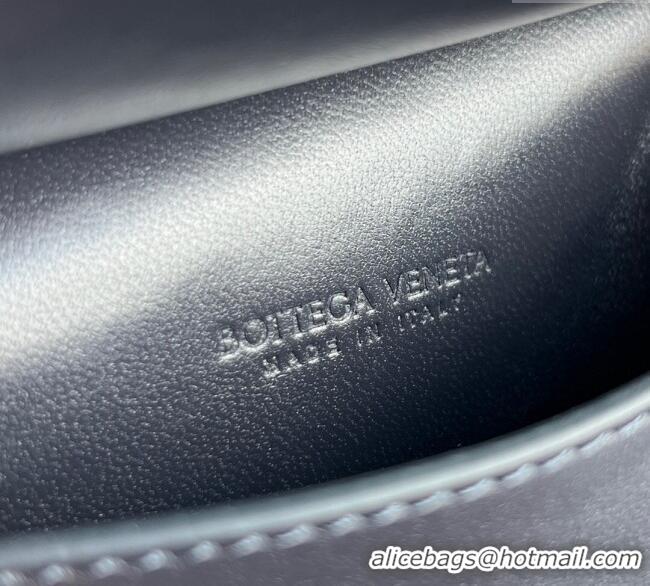 Spot Bulk Bottega Veneta Solstice Business Card Case in Intrecciato Leather 810596 Blue 2025