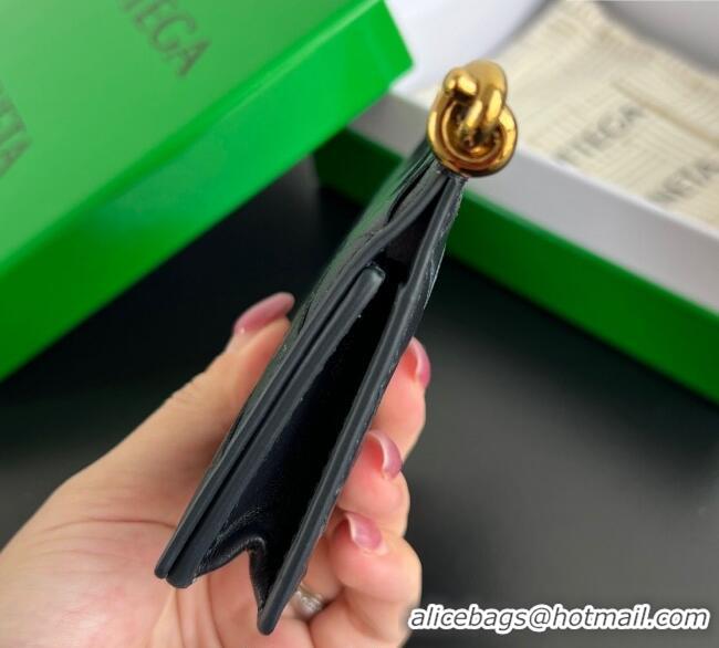 Spot Bulk Bottega Veneta Solstice Business Card Case in Intrecciato Leather 810596 Blue 2025