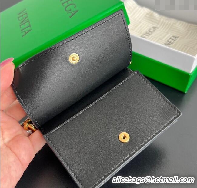Market Sells Bottega Veneta Solstice Business Card Case in Intrecciato Leather 810596 Black 2025