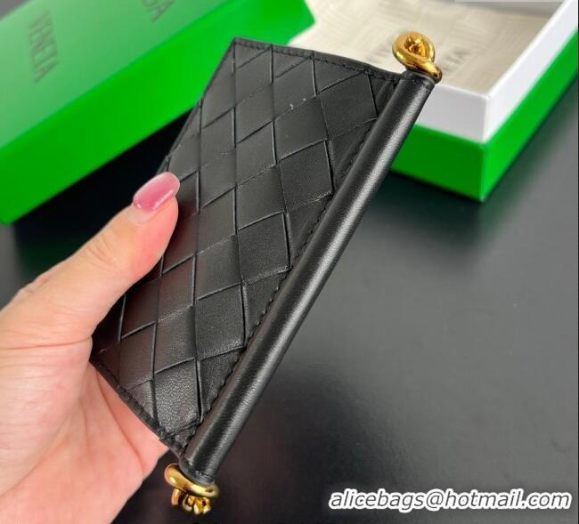 Market Sells Bottega Veneta Solstice Business Card Case in Intrecciato Leather 810596 Black 2025